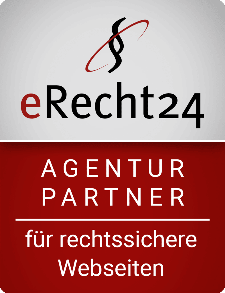 erecht24 siegel agenturpartner rot gross 1 Online-Marketing Agentur Cloppenburg Niedersachsen